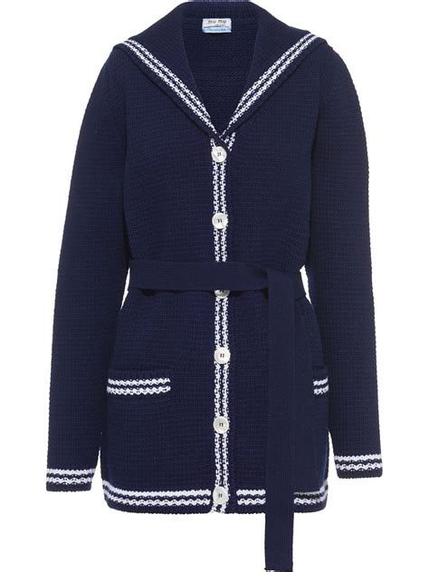 miu miu club cardigan|sailor inspired cardigans.